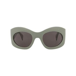 Gucci Shield-Frame Recycled Acetate Sunglasses Green Unisex-Adult